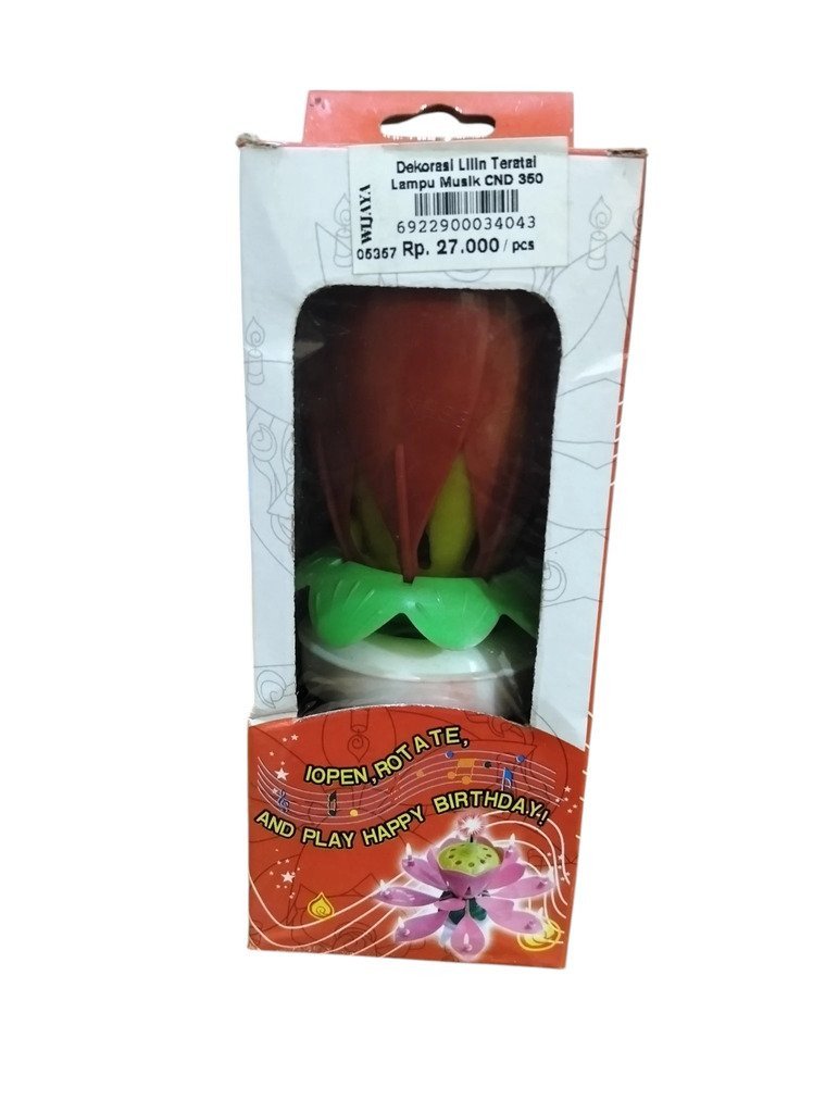 Dekorasi Lilin Teratai Lampu Musik CND 350