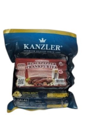 Kanzler Sosis Sapi Lada Hitam Blackpepper Frankfurter 300gr