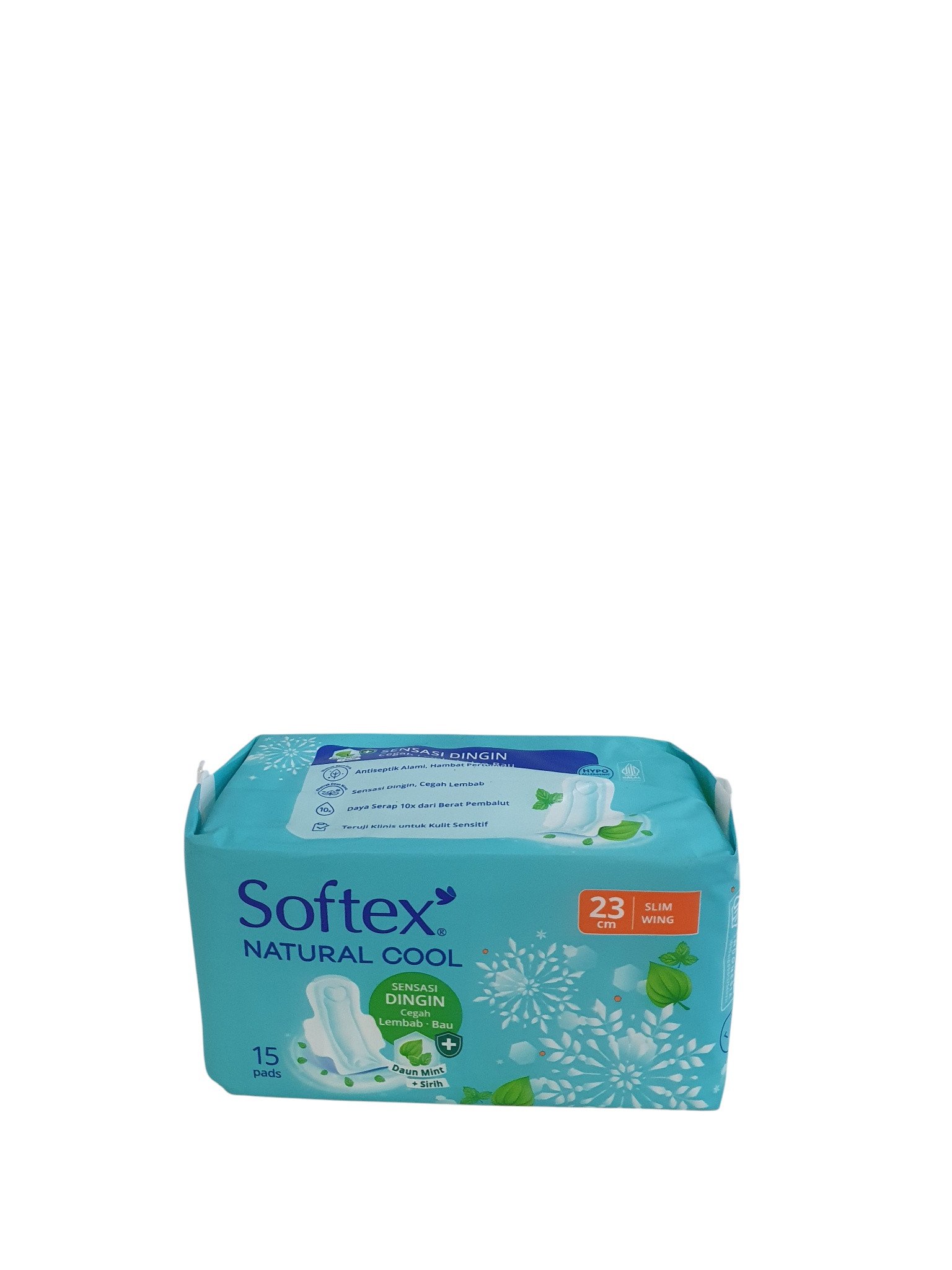 Softex Natural Cool + Wing 16pads Daun Mint